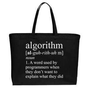 Algorithm Definition Cotton Canvas Jumbo Tote