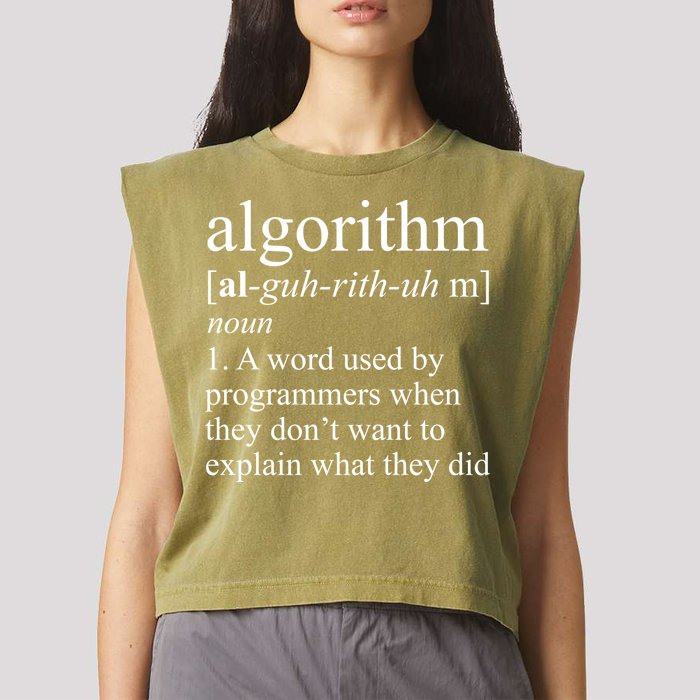 Algorithm Definition Garment-Dyed Women's Muscle Tee