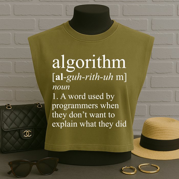 Algorithm Definition Garment-Dyed Women's Muscle Tee
