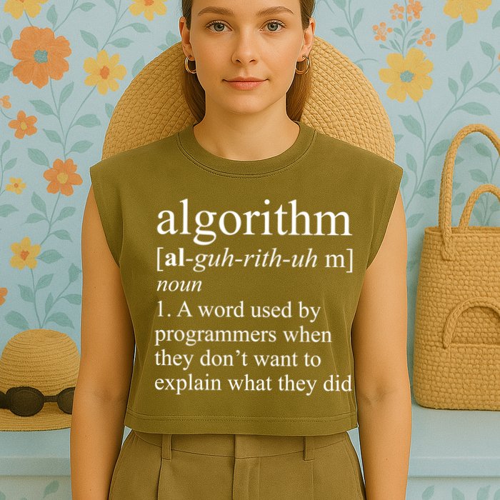 Algorithm Definition Garment-Dyed Women's Muscle Tee