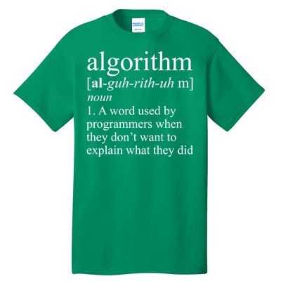 Algorithm Definition Tall T-Shirt