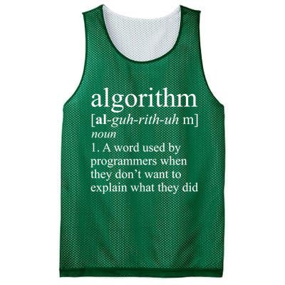 Algorithm Definition Mesh Reversible Basketball Jersey Tank