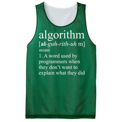 Algorithm Definition Mesh Reversible Basketball Jersey Tank