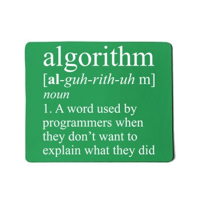 Algorithm Definition Mousepad