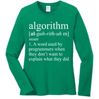 Algorithm Definition Ladies Long Sleeve Shirt
