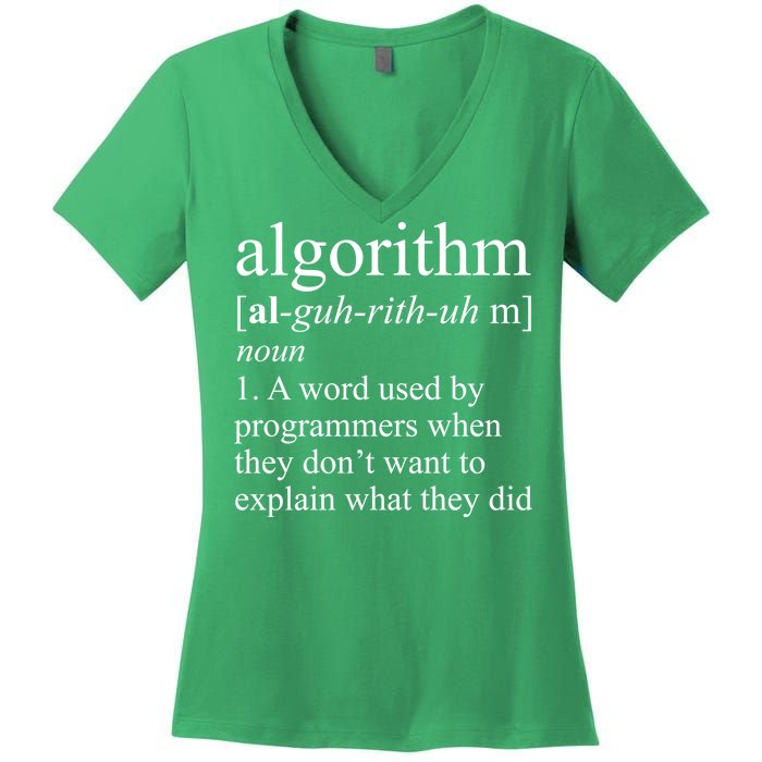 Algorithm Definition Women's V-Neck T-Shirt