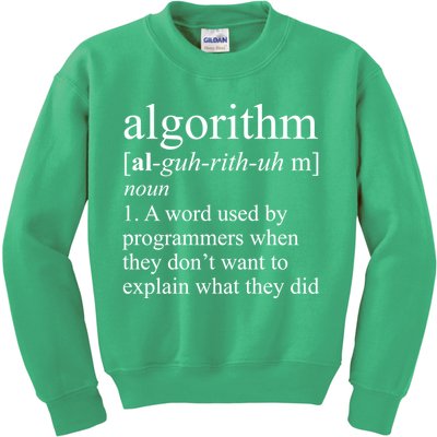 Algorithm Definition Kids Sweatshirt
