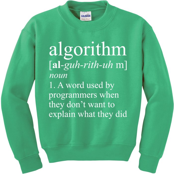 Algorithm Definition Kids Sweatshirt