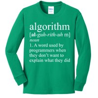 Algorithm Definition Kids Long Sleeve Shirt
