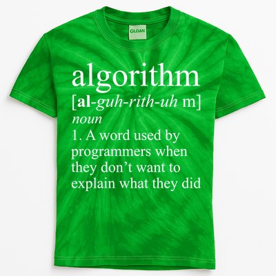 Algorithm Definition Kids Tie-Dye T-Shirt