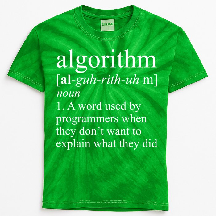 Algorithm Definition Kids Tie-Dye T-Shirt