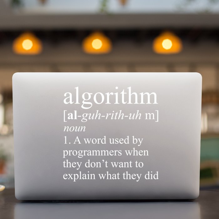 Algorithm Definition Permanent Decal Sticker
