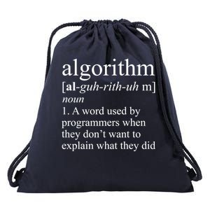 Algorithm Definition Drawstring Bag