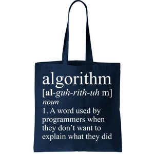 Algorithm Definition Tote Bag