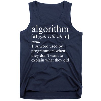 Algorithm Definition Tank Top