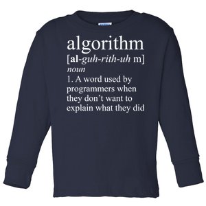 Algorithm Definition Toddler Long Sleeve Shirt