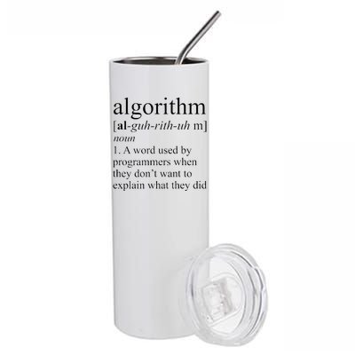 Algorithm Definition Stainless Steel Tumbler