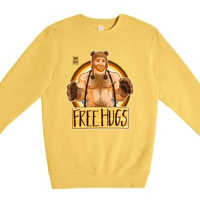 Adam Likes Hugs Bear Pride Ginger Edition Premium Crewneck Sweatshirt