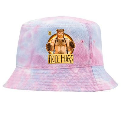 Adam Likes Hugs Bear Pride Ginger Edition Tie-Dyed Bucket Hat