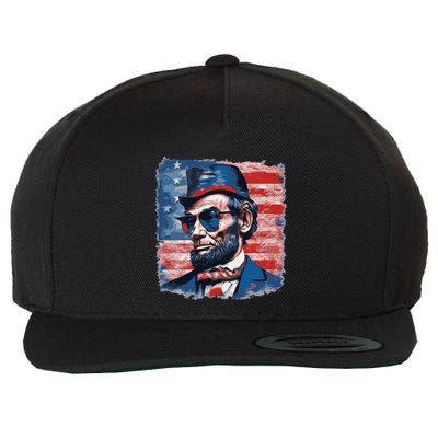 Abraham Lincoln Honest Abe Patriot Wool Snapback Cap