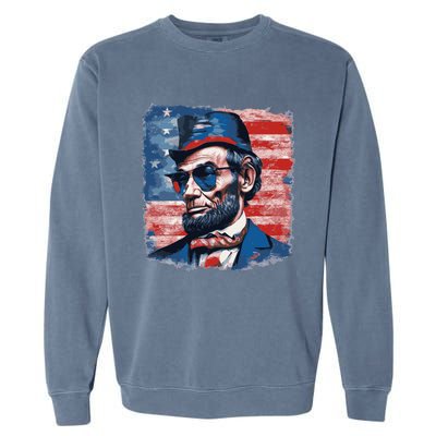 Abraham Lincoln Honest Abe Patriot Garment-Dyed Sweatshirt