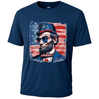 Abraham Lincoln Honest Abe Patriot Performance Shirt
