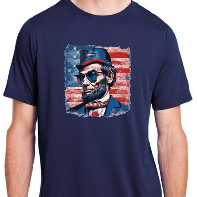 Abraham Lincoln Honest Abe Patriot Adult ChromaSoft Performance T-Shirt