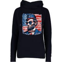 Abraham Lincoln Honest Abe Patriot Womens Funnel Neck Pullover Hood