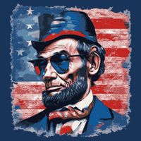 Abraham Lincoln Honest Abe Patriot 16 in Basic Backpack