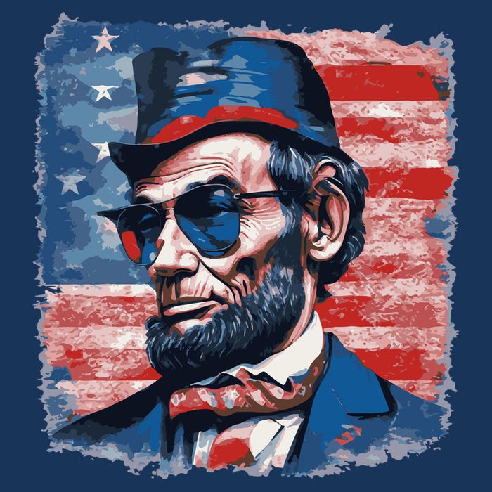 Abraham Lincoln Honest Abe Patriot 16 in Basic Backpack
