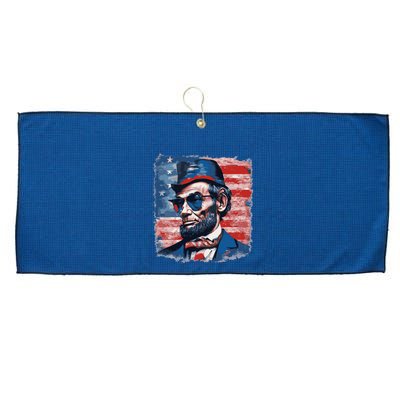 Abraham Lincoln Honest Abe Patriot Large Microfiber Waffle Golf Towel