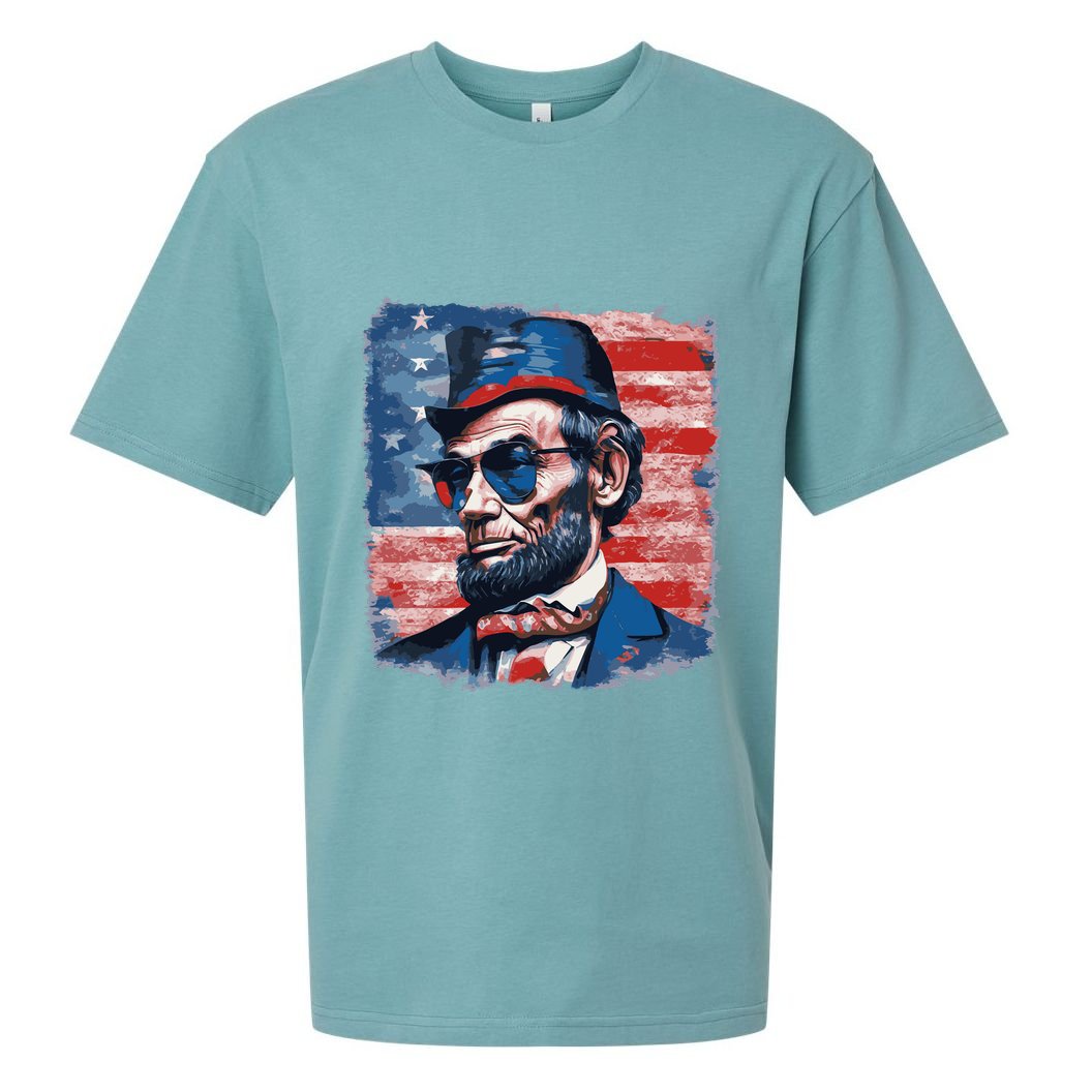 Abraham Lincoln Honest Abe Patriot Sueded Cloud Jersey T-Shirt