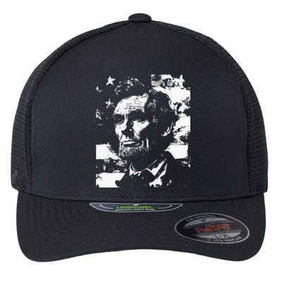 Abraham Lincoln History Teacher President 4th Of July Flexfit Unipanel Trucker Cap