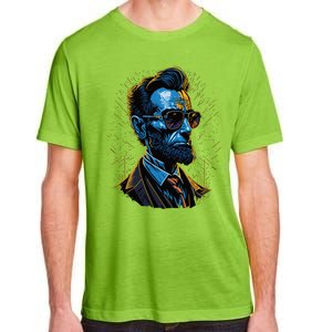 Abraham Lincoln Hip Graffiti Style Adult ChromaSoft Performance T-Shirt