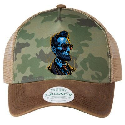 Abraham Lincoln Hip Graffiti Style Legacy Tie Dye Trucker Hat