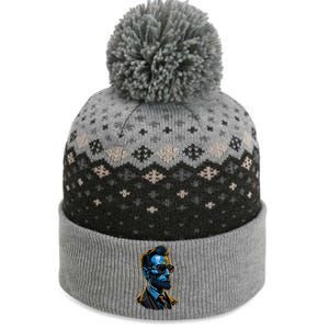 Abraham Lincoln Hip Graffiti Style The Baniff Cuffed Pom Beanie