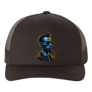 Abraham Lincoln Hip Graffiti Style Yupoong Adult 5-Panel Trucker Hat