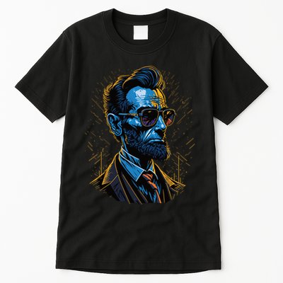 Abraham Lincoln Hip Graffiti Style Tall T-Shirt