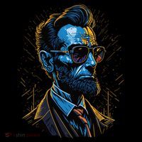 Abraham Lincoln Hip Graffiti Style Tall T-Shirt