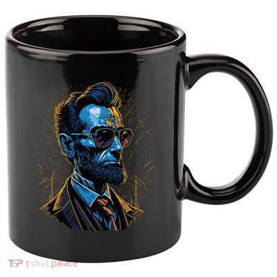 Abraham Lincoln Hip Graffiti Style 11oz C Handle Ceramic Mug