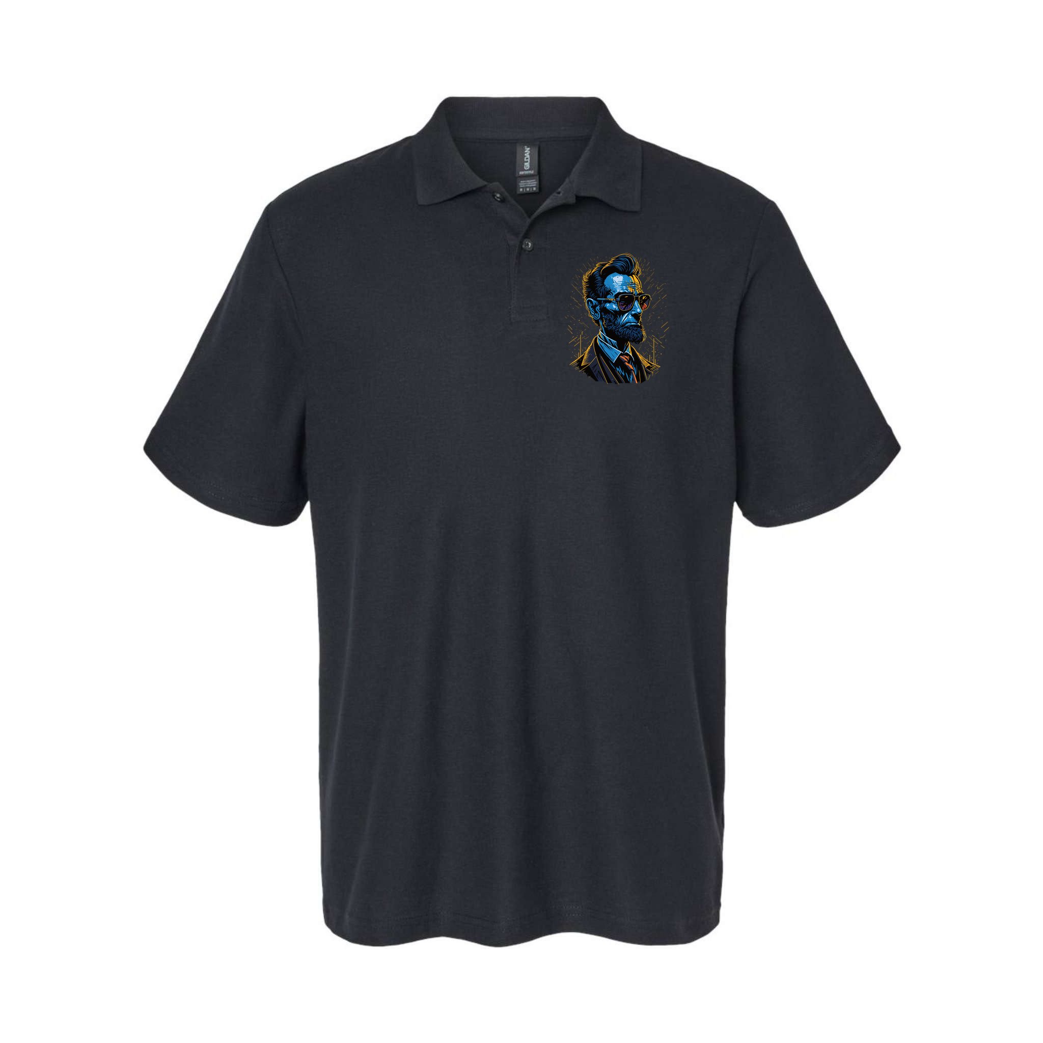 Abraham Lincoln Hip Graffiti Style Polo