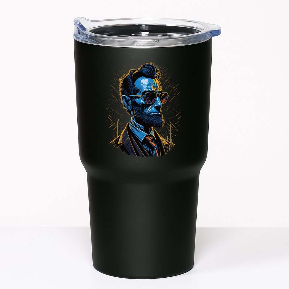 Abraham Lincoln Hip Graffiti Style Tumbler