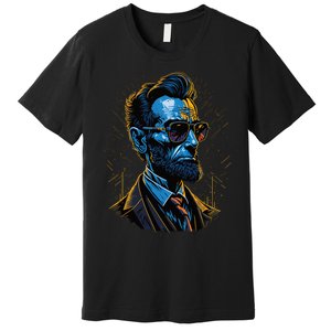 Abraham Lincoln Hip Graffiti Style Premium T-Shirt