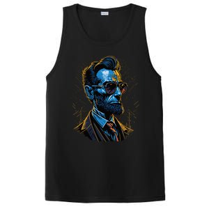 Abraham Lincoln Hip Graffiti Style PosiCharge Competitor Tank