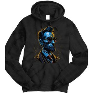 Abraham Lincoln Hip Graffiti Style Tie Dye Hoodie