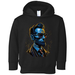 Abraham Lincoln Hip Graffiti Style Toddler Hoodie