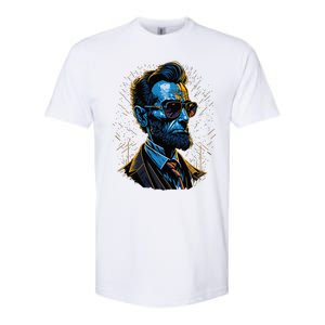 Abraham Lincoln Hip Graffiti Style Softstyle CVC T-Shirt