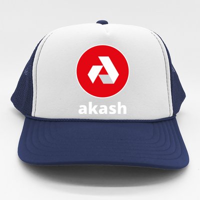 Akash Logo Hodl Akash Akash Network Crypto Akash Crypto Trucker Hat