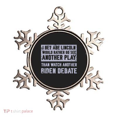 Abe Lincoln Humor Funny Quote Metallic Star Ornament