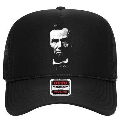 Abraham Lincoln History Teacher High Crown Mesh Back Trucker Hat